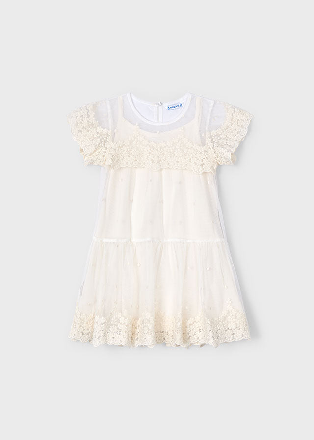 Girls Embroidered Tulle Dress – Hooray Children's Shoppe