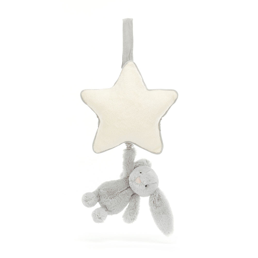 Bashful Silver Bunny Musical Pull – Hooray Children's Shoppe