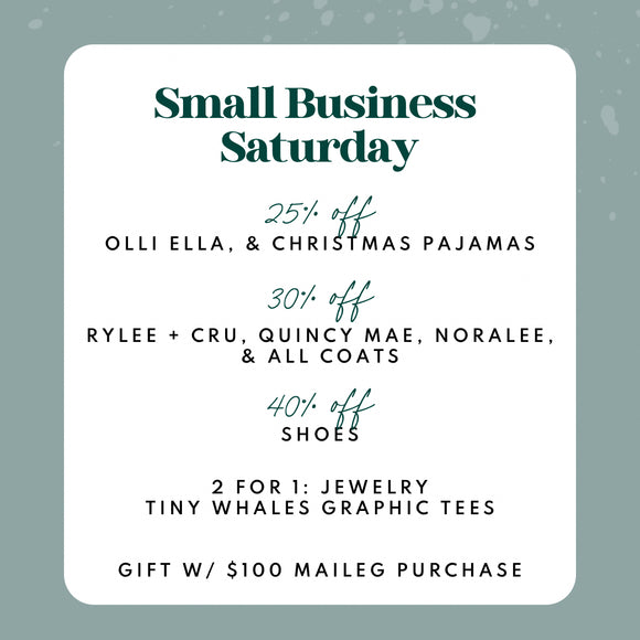 Small Business Saturday Deals