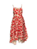 Strawberry High Low Dress