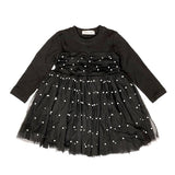 Pearl Detail Mesh Dress