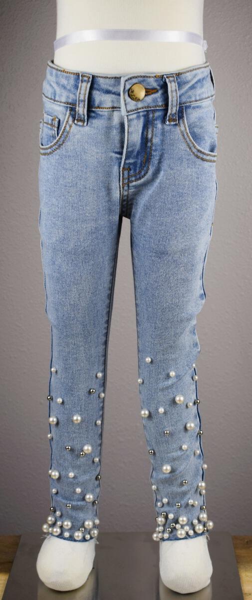 Pearl Hem Skinny Jeans