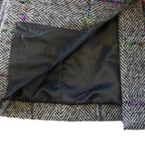 Herringbone Wooly Coat - Grey