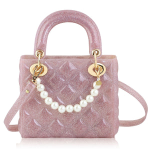 Pearl Pink Sparkle Purse