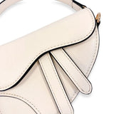 Mini Saddle Purse w/ Scarf - Ivory