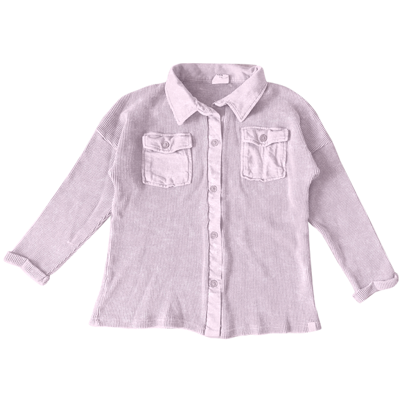 Moon Child Button-Up - Mineral Lilac