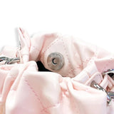 Pearl Handle Quilted Bucket Bag