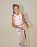 Cherry Beaded Athletic Set