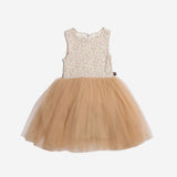 Rosie Floral Tutu Dress - Beige