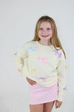 Satin Bows All Over Sweatshirt