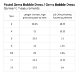 Pastel Gems Bubble Dress - Pink