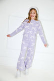 Lavender 'Pretty In Bows' Fuzzy Set