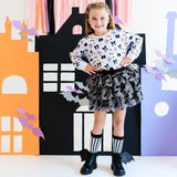 Lavender Spooky Bows Halloween Sweatshirt - Baby Girl