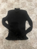 Girls Knitted Under Sweater - Black