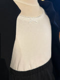 Jax Heart Pointelle Long Sleeve with Lace- White