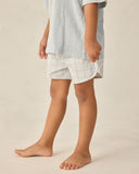 Swim Trunk - Light Blue Plaid