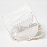 Interactive Baby Float Duck Sage Stripe