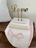 Bow Chenille Blanket