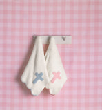 Pink Cross Chenille Blanket