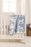 Rocking Horse Chenille Blanket