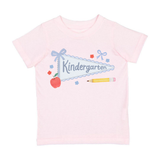 Kindergarten Pennant Short Sleeve T-Shirt - Back To School - Girls