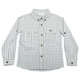 Flagler Fishing Shirt - Olive and White Plaid