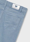 Skinny Fit Corduroy Pants - Sky Blue