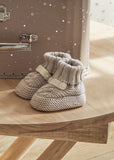 Knit Booties - Walnut