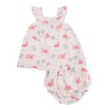 Flamingos - Sundress and Bloomer