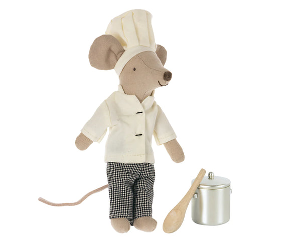 Chef Mouse with Soup Pot and Spoon, Big Brother/Sister