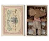Sleepy/Wakey Baby Mouse in Matchbox, Version 2 - Rose