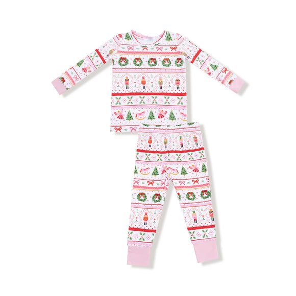 Sugar Plum Fairy Nutcracker Fair Isle Long Sleeve Loungewear Set