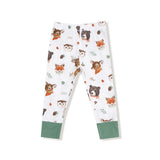 Woodland Animal Faces - Long Sleeve Loungewear Set