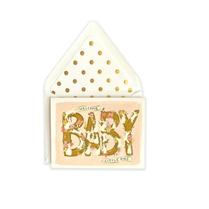 Welcome Baby Greeting Card - Rabbits