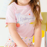 Kindergarten Pennant Short Sleeve T-Shirt - Back To School - Girls
