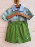 River -Performance Solid Green Short