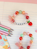Back to School Apple Charm Bracelet