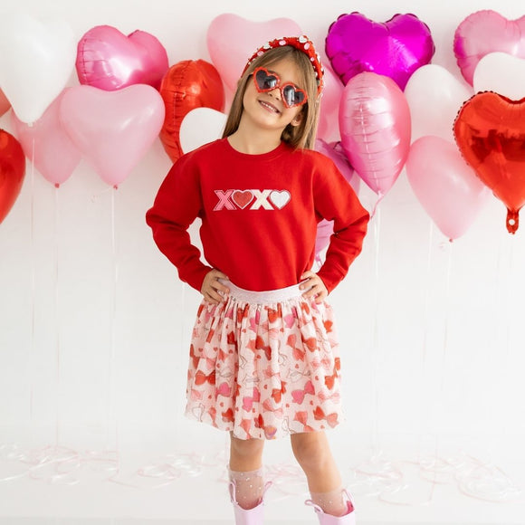 Bow Love Valentine's Tutu Skirt