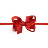 Nylon Headband - Medium Bow - 3.5"