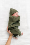 Knit Chunky Sweater - Olive