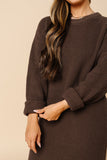Knit Women's Sweater Maxi Dress - Cocoa