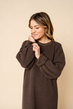 Knit Women's Sweater Maxi Dress - Cocoa