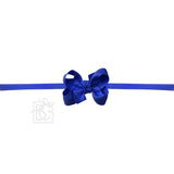 1/4" NYLON PANTYHOSE HEADBAND W/SIGNATURE GROSGRAIN BOW: ORANGE / 5.5" Huge