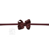 1/4" NYLON PANTYHOSE HEADBAND W/SIGNATURE GROSGRAIN BOW: ORANGE / 5.5" Huge