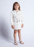 Girls Embroidered Twill Jacket