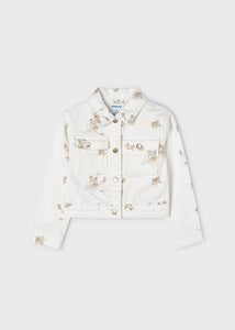 Girls Embroidered Twill Jacket