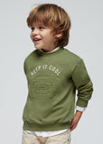 Boys Embossed Sweatshirt - Iguana Green
