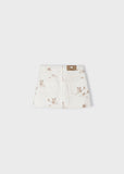 Girls Embroidered Twill Skirt