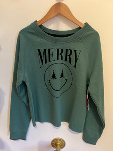 Merry Happy Face Sweatshirt