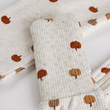 Pumpkin Print on Heathered Oatmeal Convertible Sleeper